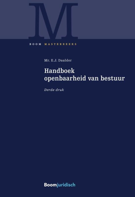 Omslag van Handboek openbaarheid van bestuur