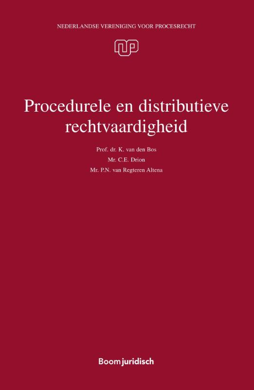 Omslag van Procedurele en distributieve rechtvaardigheid