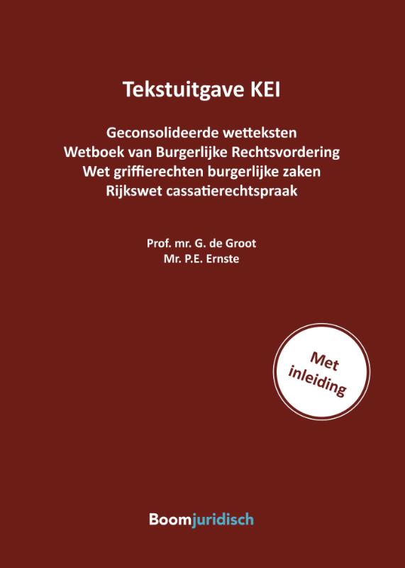 Omslag van Tekstuitgave KEI