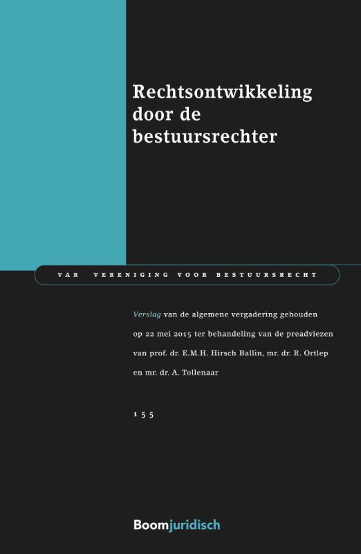 Omslag van Rechtsontwikkeling door de bestuursrechter