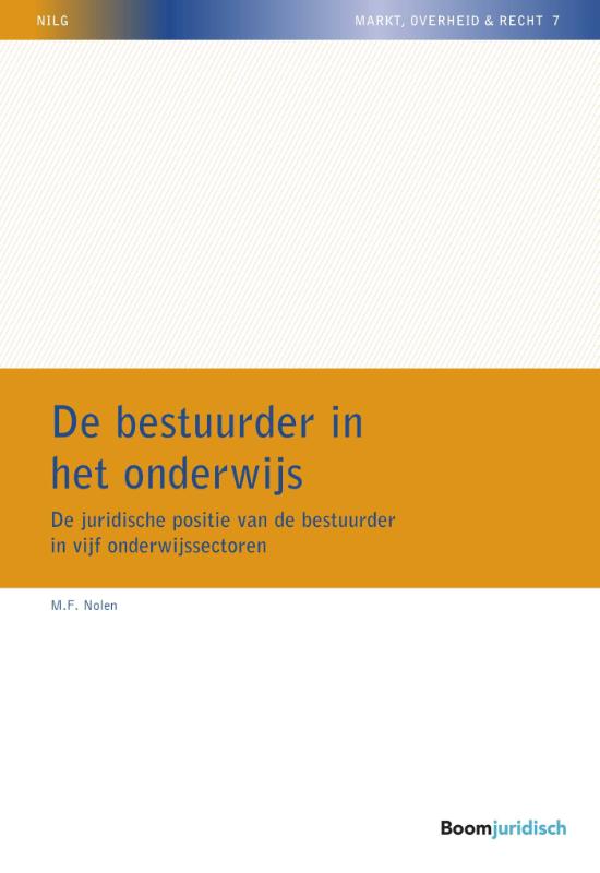 Omslag van De bestuurder in het onderwijs