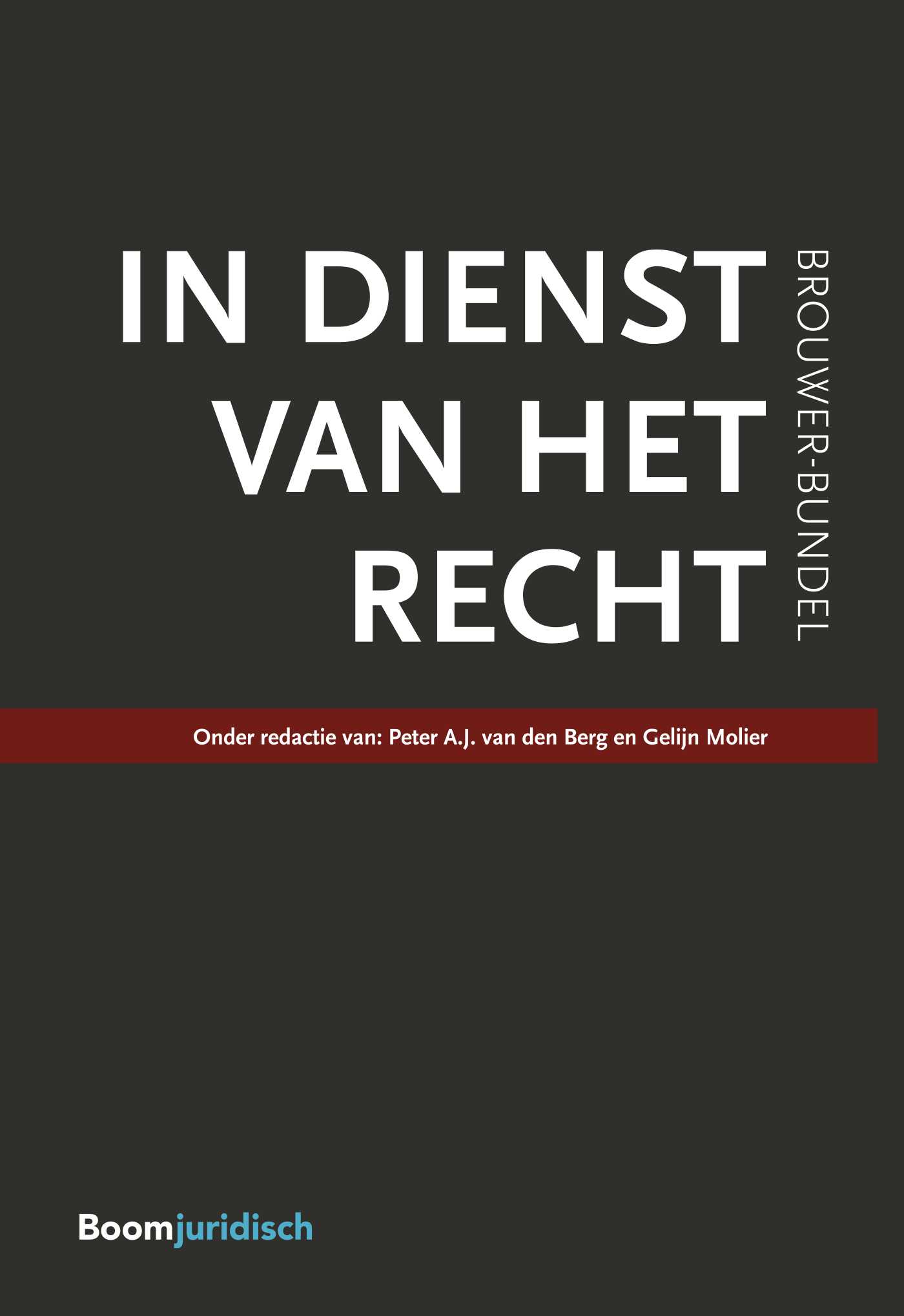 Omslag van In dienst van het recht