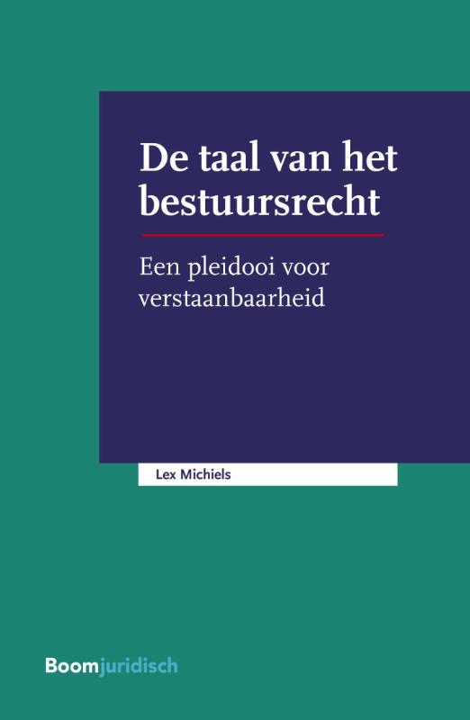 Omslag van De taal van het bestuursrecht