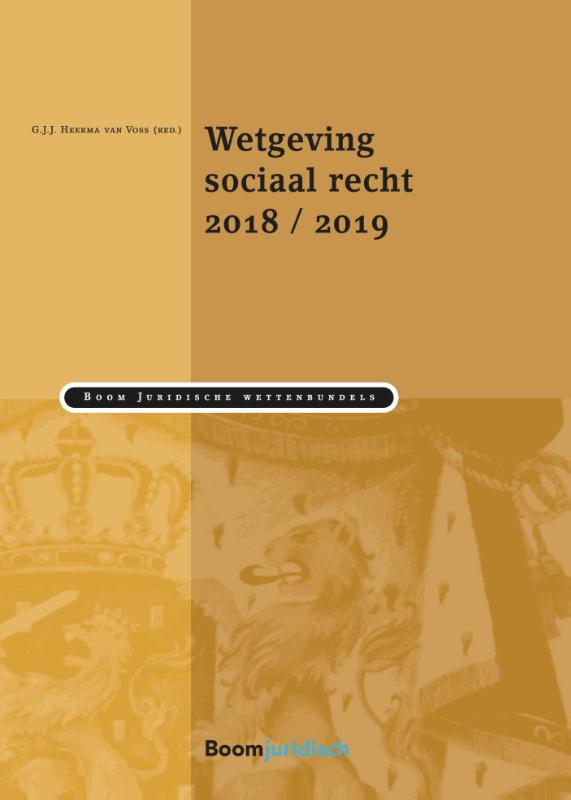 Omslag van Wetgeving sociaal recht 2018/2019