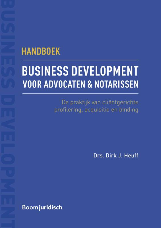 Omslag van Handboek business development voor advocaten & notarissen