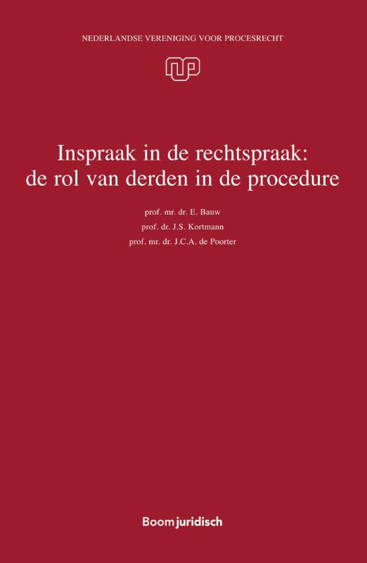 Omslag van Inspraak in de rechtspraak: de rol van derden in de procedure