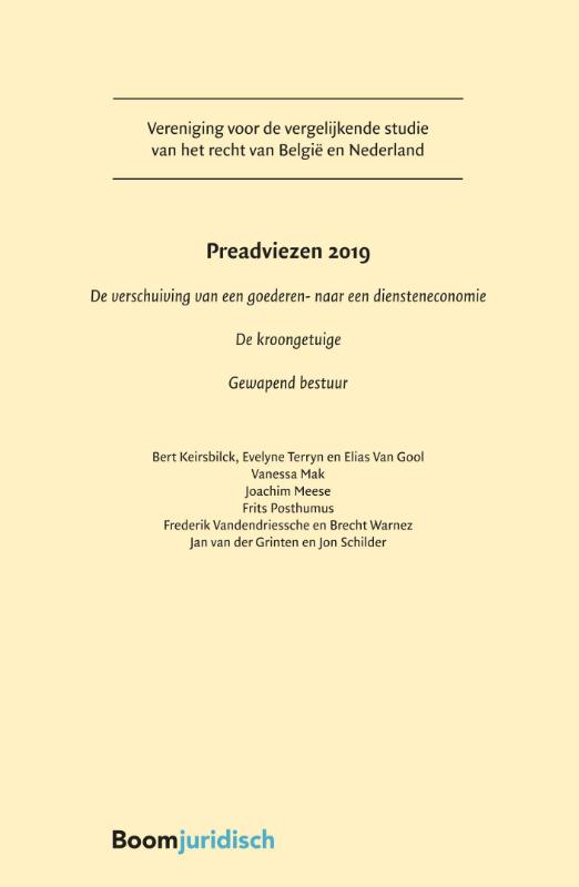 Omslag van Preadviezen 2019