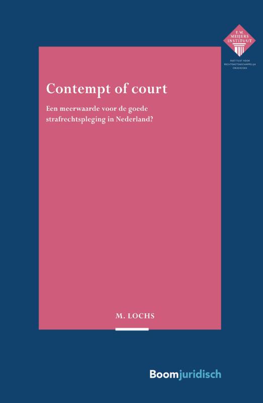Omslag van Contempt of court