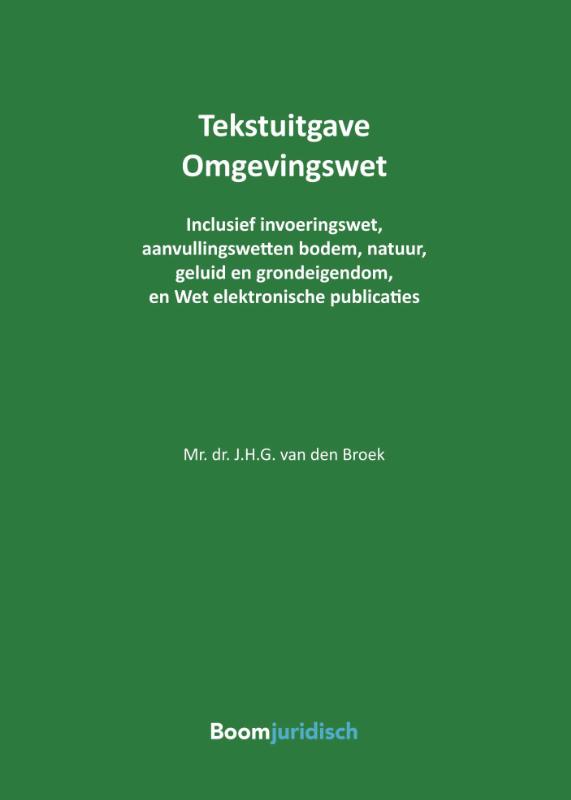 Omslag van Tekstuitgave Omgevingswet