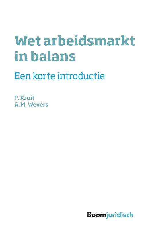 Omslag van Wet arbeidsmarkt in balans
