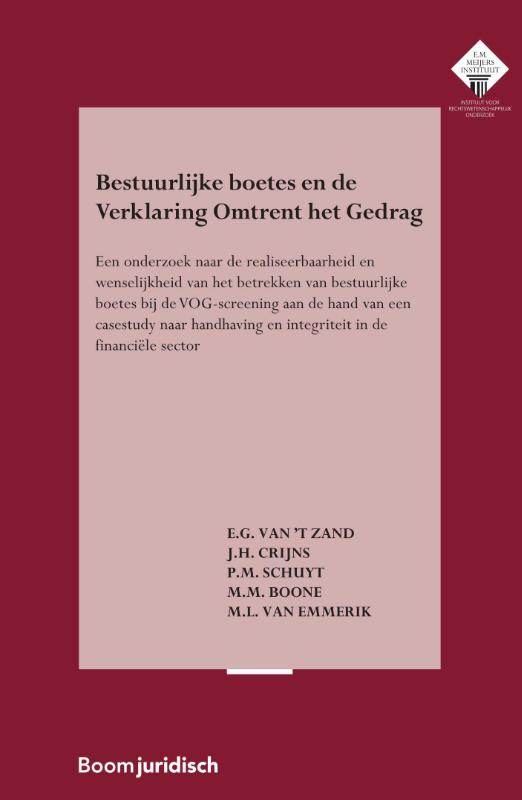 Omslag van Bestuurlijke boetes en de Verklaring Omtrent het Gedrag