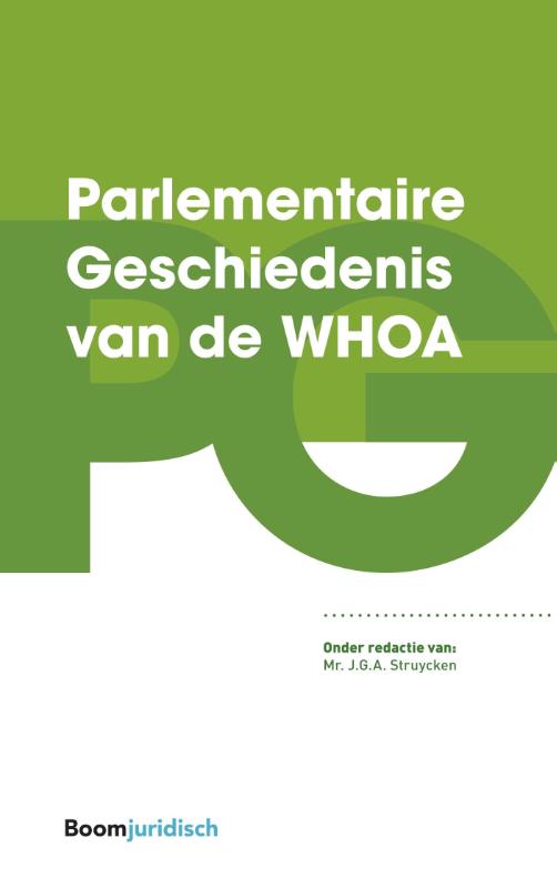 Omslag van Parlementaire Geschiedenis van de WHOA