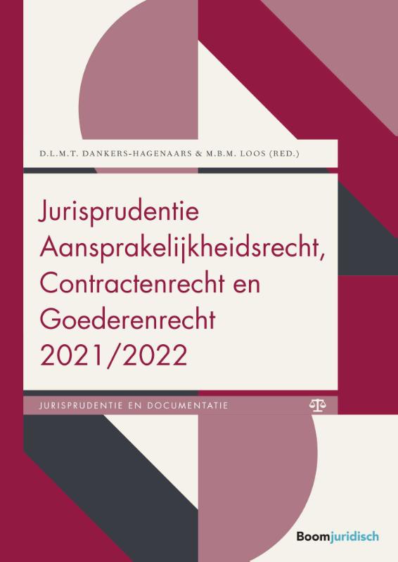 Omslag van Jurisprudentie Aansprakelijkheidsrecht, Contractenrecht en Goederenrecht 2021/2022