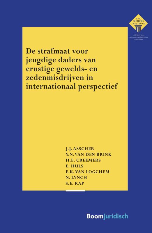 Omslag van De strafmaat voor jeugdige daders van ernstige gewelds- en zedenmisdrijven in internationaal perspectief