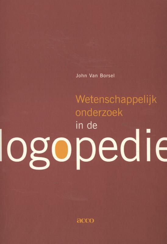 Omslag van Wetenschappelijk onderzoek in de logopedie