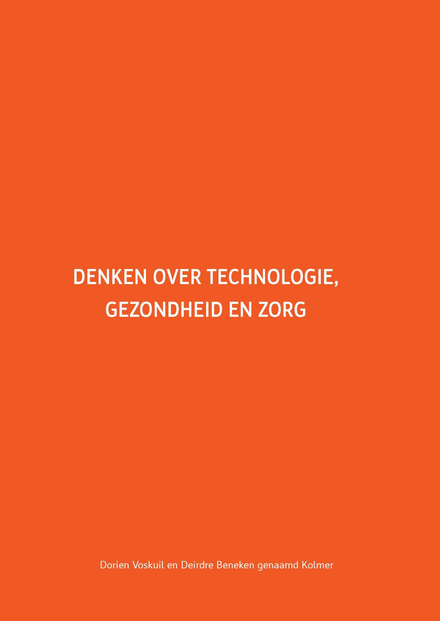 Omslag van Denken over technologie, gezondheid en zorg