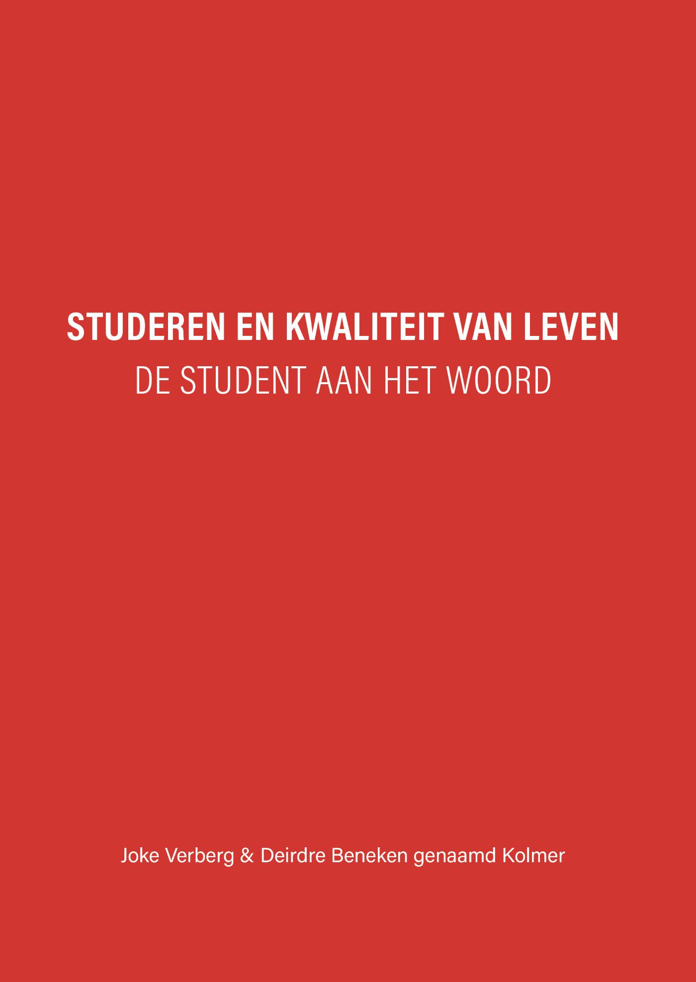 Omslag van Studeren en kwaliteit van leven
