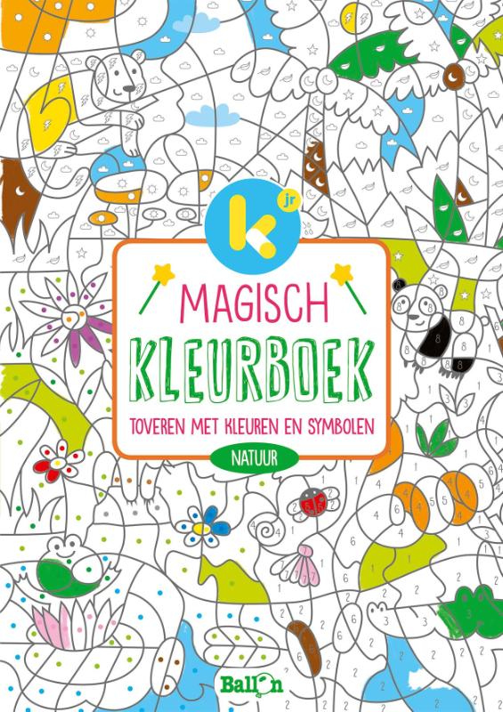Omslag van Magisch kleuren: toveren met kleuren, symbolen en dieren
