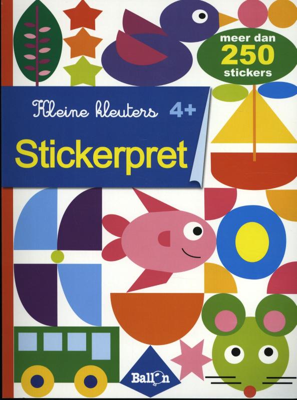 Omslag van Stickerpret 4+