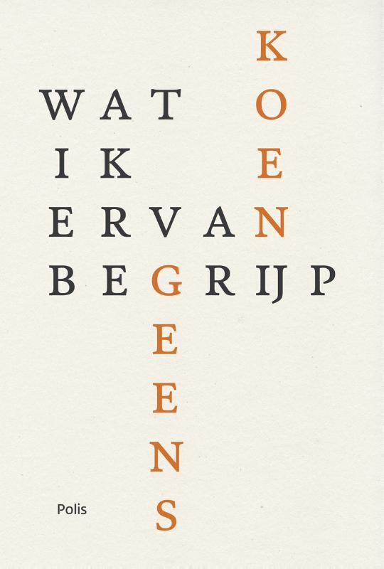 Omslag van Wat ik ervan begrijp