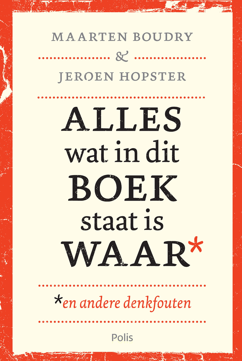 Omslag van Alles wat in dit boek staat is waar (en andere denkfouten)
