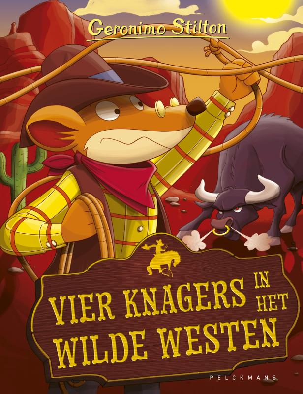 Omslag van Vier knagers in het Wilde Westen