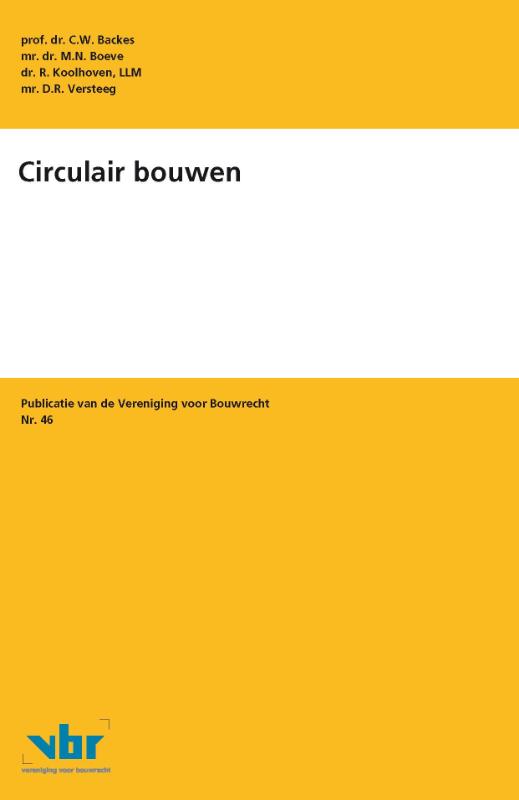 Omslag van Circulair bouwen