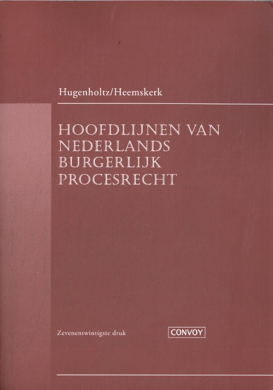 Omslag van Hoofdlijnen van Nederlands burgerlijk procesrecht