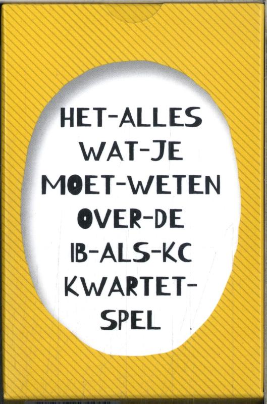 Omslag van Het alles wat je moet weten over de IB als KC kwartetspel