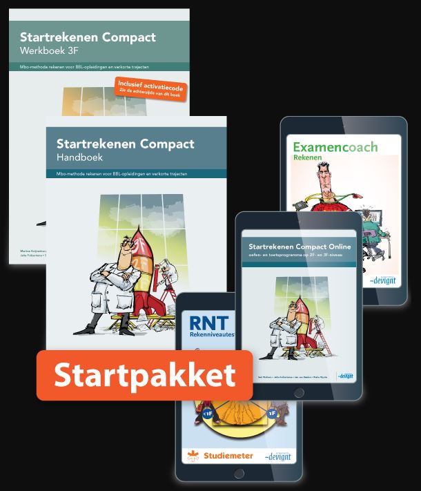 Omslag van Combipakket Startrekenen Compact 3F HWL12 folioset-ECK