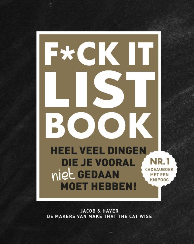 Omslag van F*CK-it list book