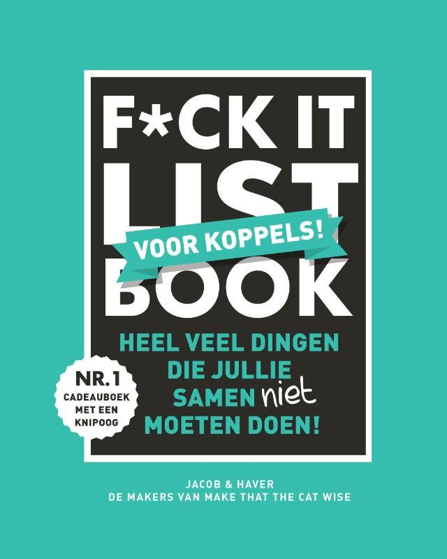 Omslag van F*CK-it list book voor koppels