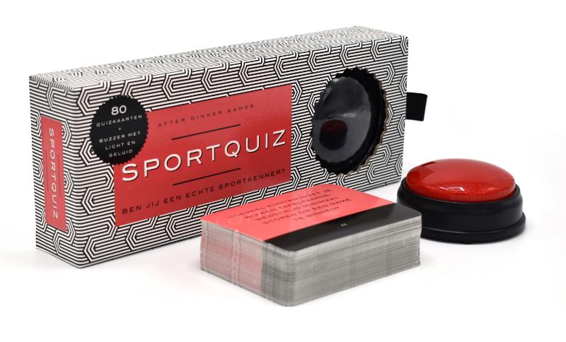 Omslag van Sportquiz - Quizdoos met buzzer