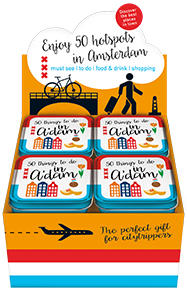 Omslag van Display Amsterdam - 50 things to do, reisblikje - 1Tx12E