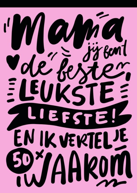 Omslag van I love you - invulboeken - Mama