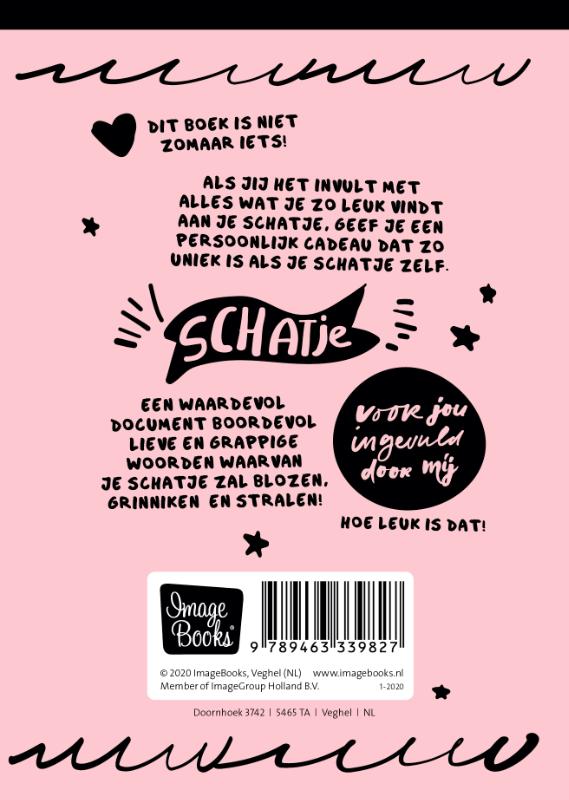 Omslag van I love you - invulboeken - Schatje