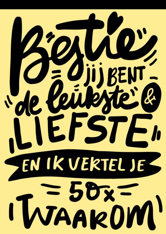 Omslag van I love you - invulboeken - Bestie