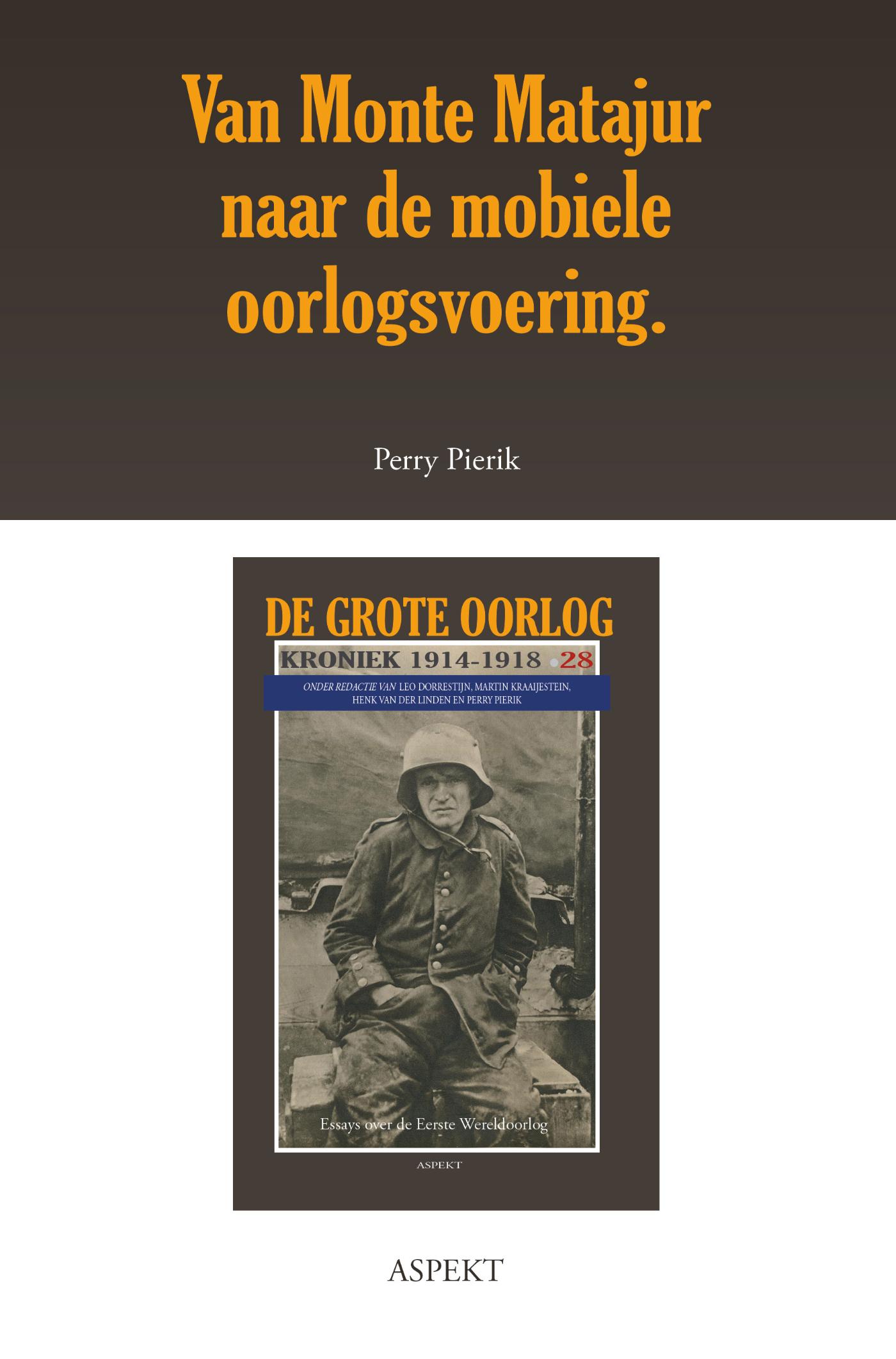 Omslag van Van Monte Matajur naar de mobiele oorlogsvoering