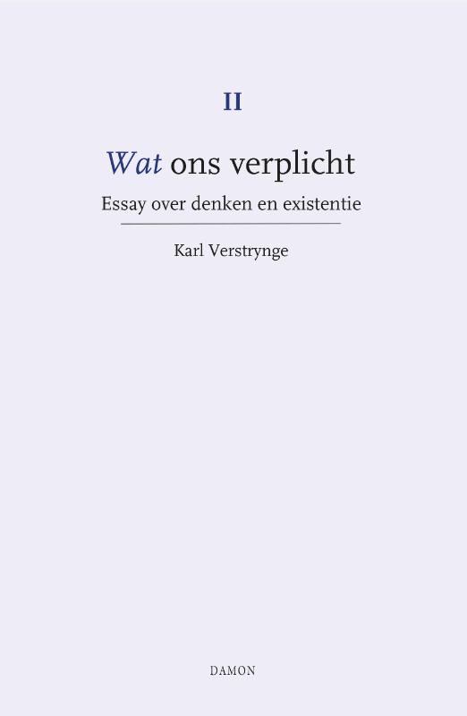 Omslag van Essay over denken en existentie