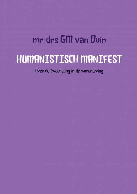 Omslag van Humanistisch manifest