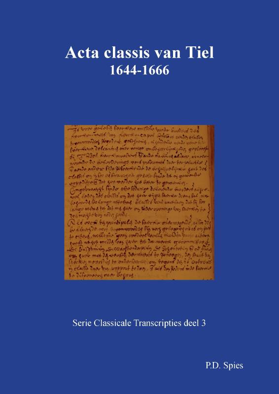 Omslag van Acta classis van Tiel 1644-1666