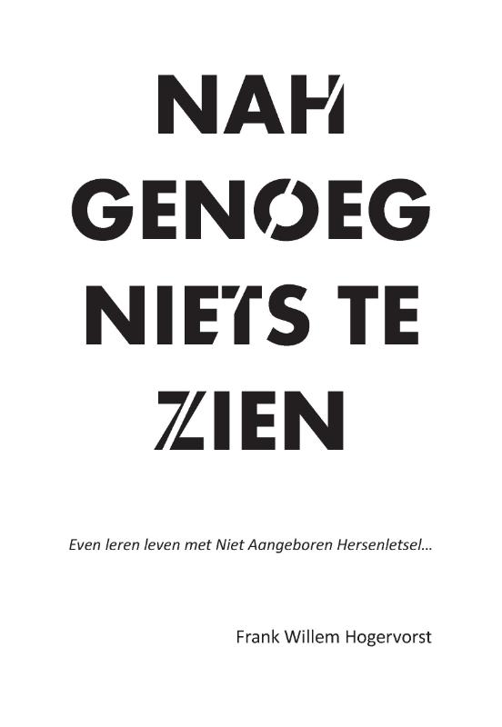 Omslag van NAHgenoeg niets te zien