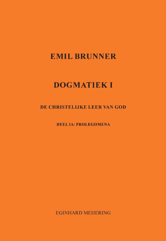 Omslag van Emil Brunner