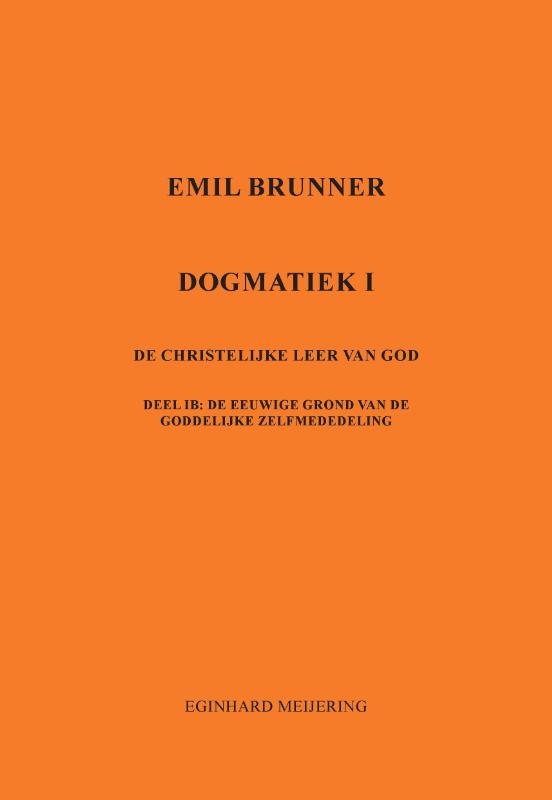 Omslag van Emil Brunner