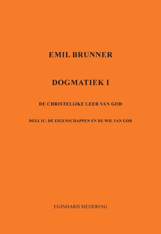 Omslag van Emil Brunner