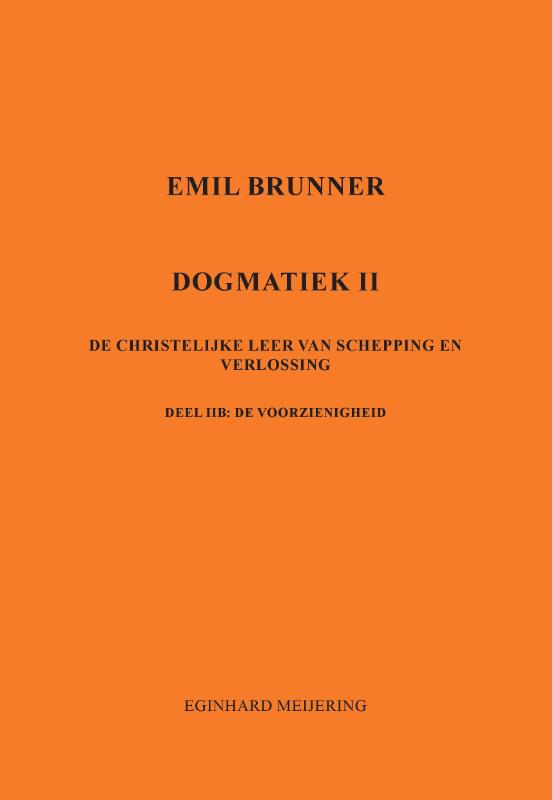 Omslag van Emil Brunner