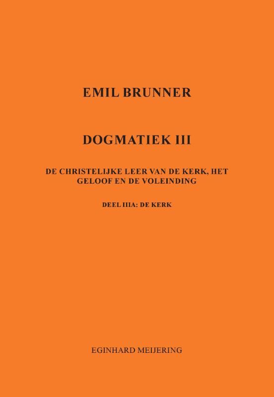 Omslag van Emil Brunner