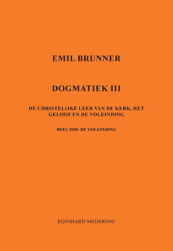 Omslag van Emil Brunner