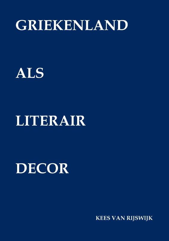 Omslag van Griekenland als literair decor