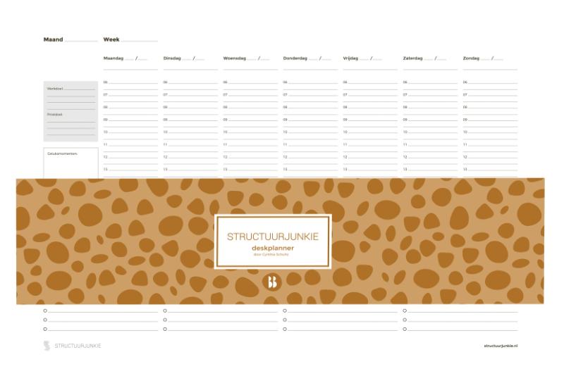 Omslag van De Structuurjunkie deskplanner